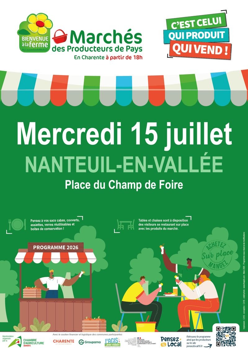 Marché de Producteurs de Pays_Nanteuil-en-Vallée