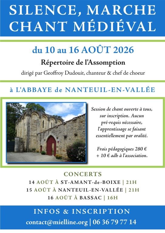 Silence, marche et chant médiéval_Nanteuil-en-Vallée