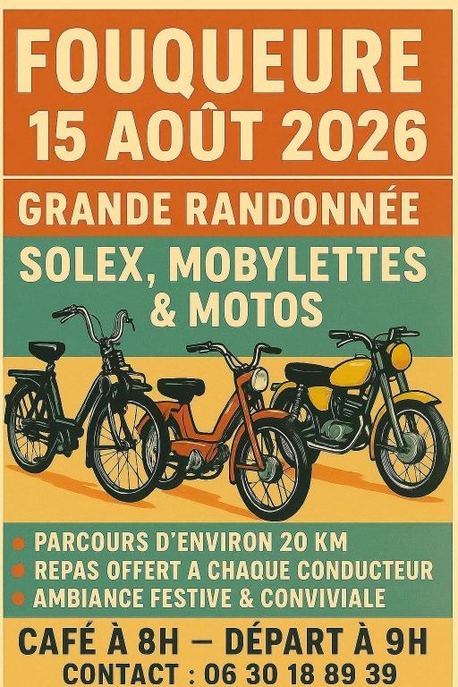 Grande randonnée solex, mobylettes et motos_Fouqueure