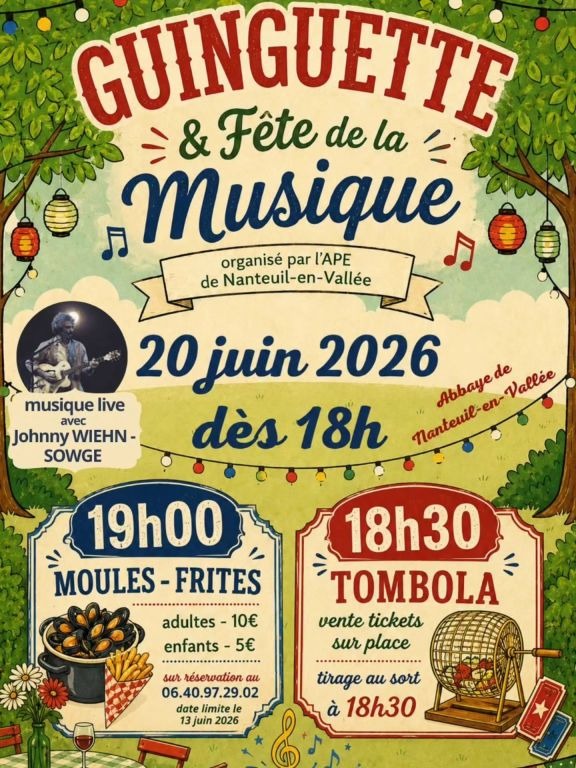 Guinguette et fête de la musique_Nanteuil-en-Vallée