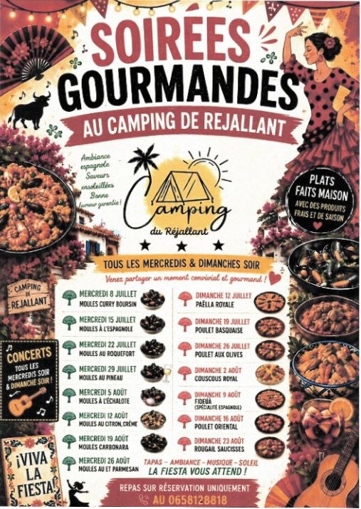 Soirées gourmandes à Rejallant_Condac