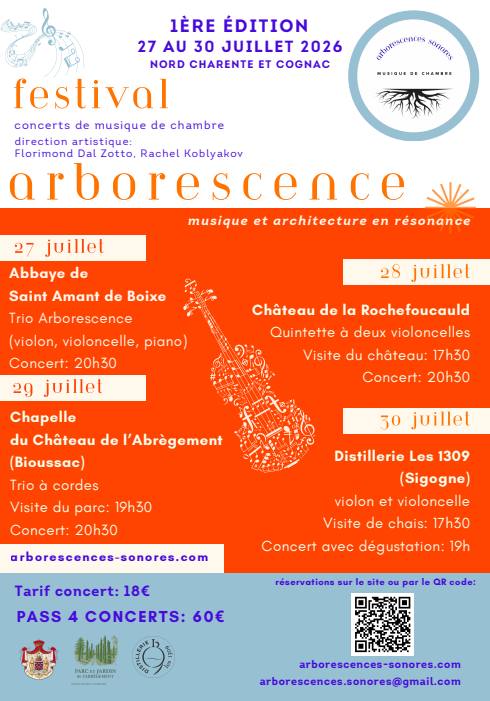 Festival Arborescence, concerts de musiques de chambre_Saint-Amant-de-Boixe