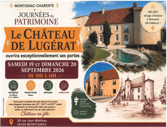 Journée européennes du Patrimoine : Montignac Charente Château de Lugerat_La Boixe