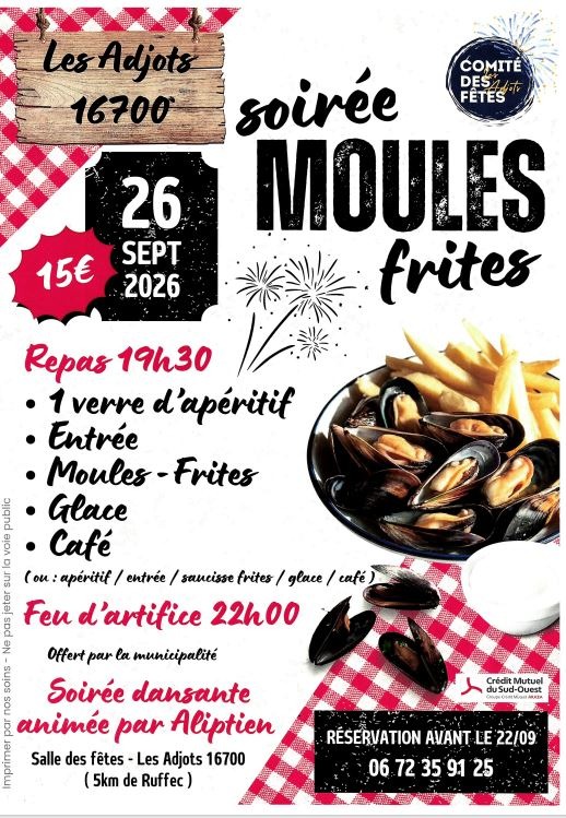 Soirée moules frites_Les Adjots