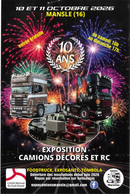 Exposition camions décorés et radio commandés_Mansle-les-Fontaines