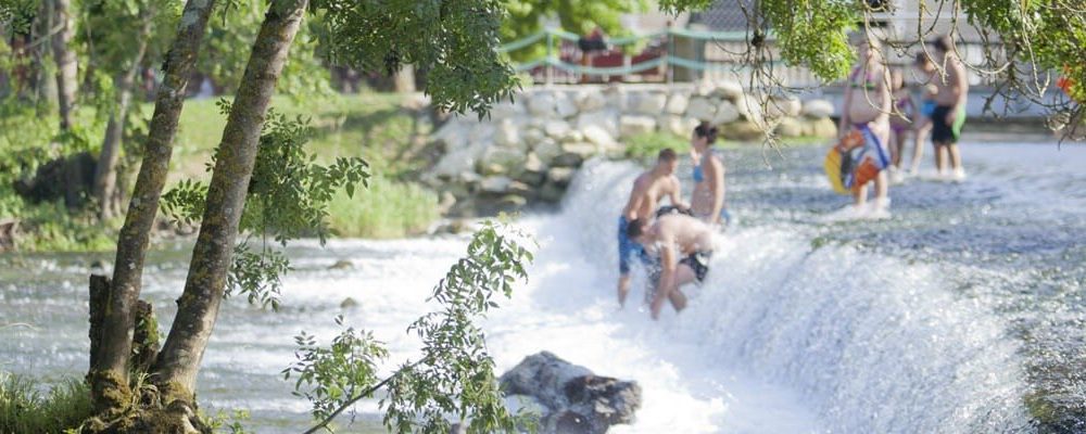 Baignade dans la Charente à Condac