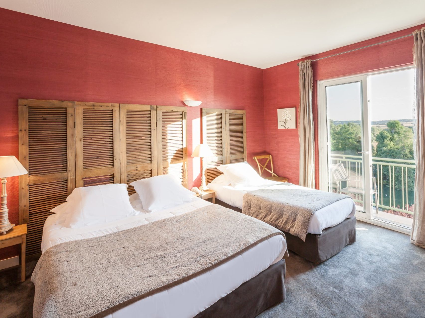 chambre triple à l'hôtel beau Rivage de Mansle