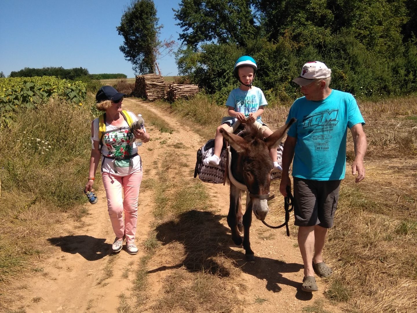 Balade avec des ânes à Nanteuil-en-Vallée