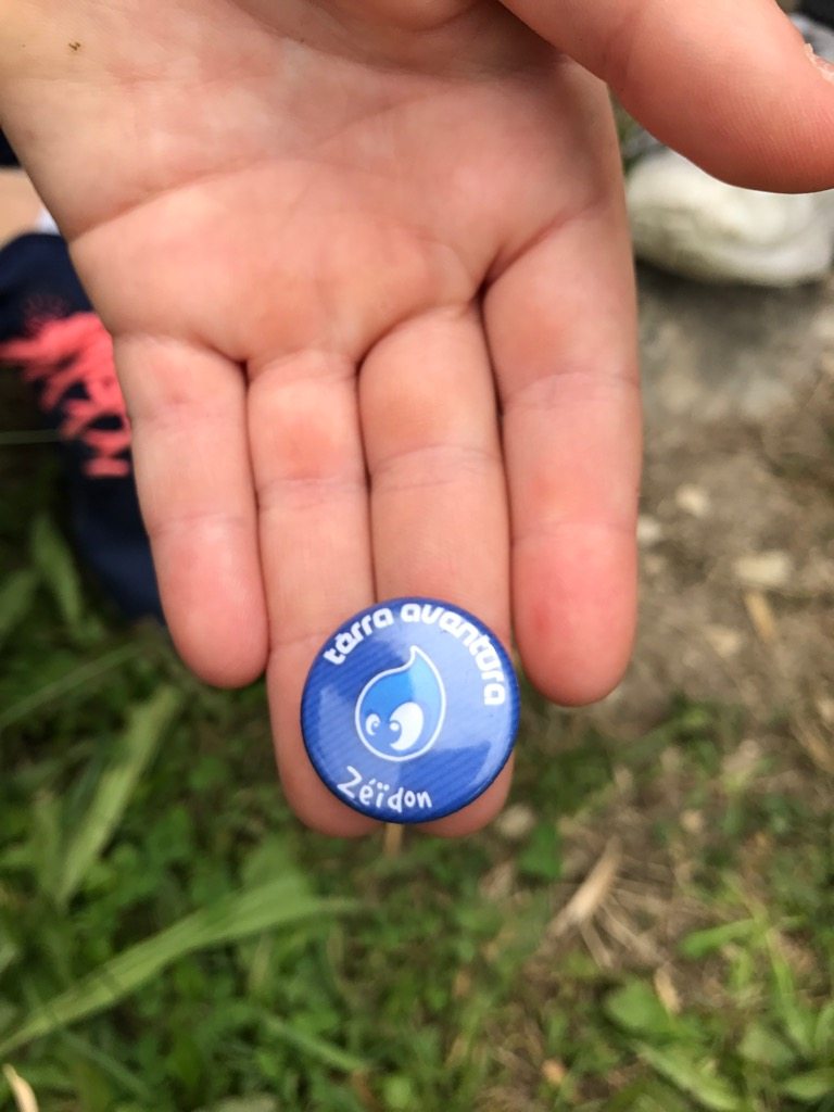 Badge poi'z Zéidon Géochaching Terra Aventura Office de tourisme Nord Charente