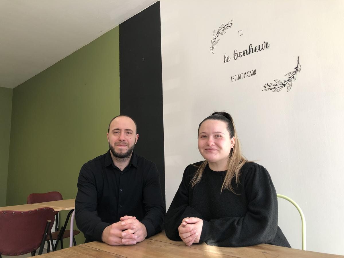 le couple Marion et Giovanni dans leur restaurant