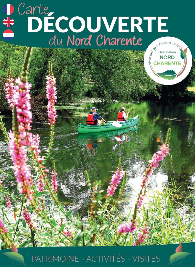 couverture carte touristique 2025 Destination Nord Charente