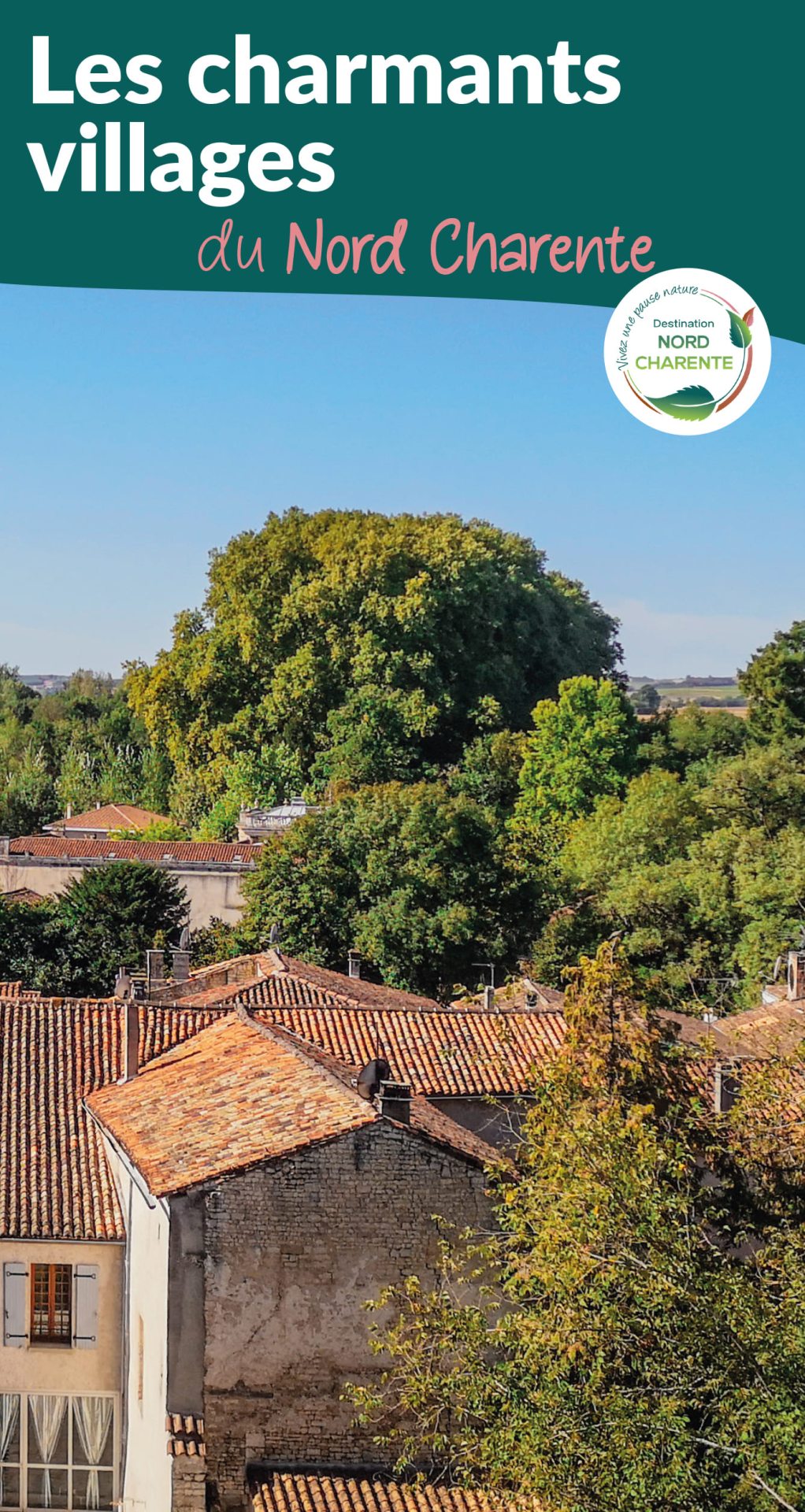 Couverture du dépliant des Charmants villages en Nord Charente