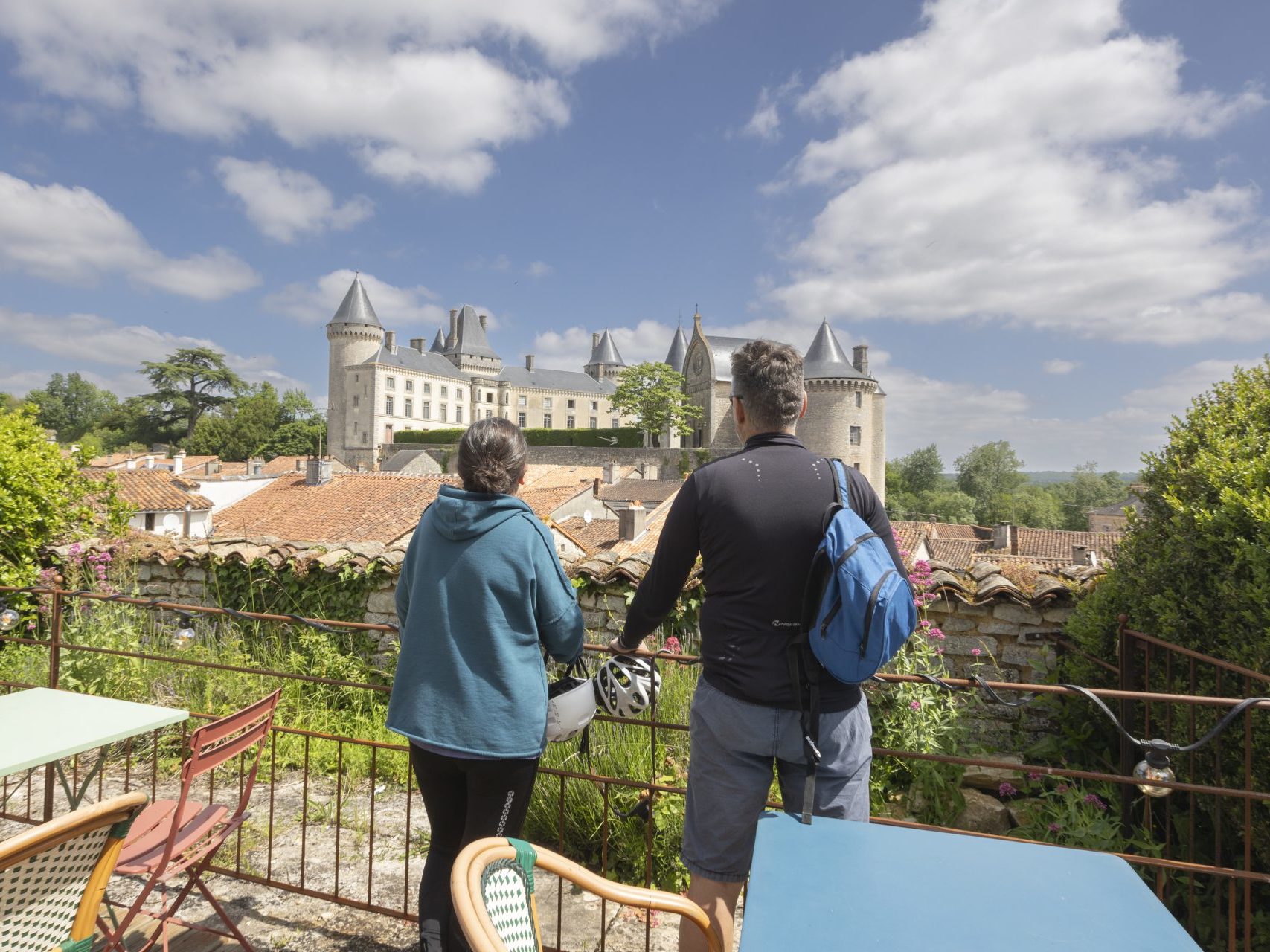 Vue sur le château de Verteuil-sur-Charente
