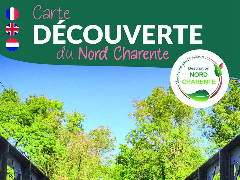 Couverture carte touristique Nord Charente 2026
