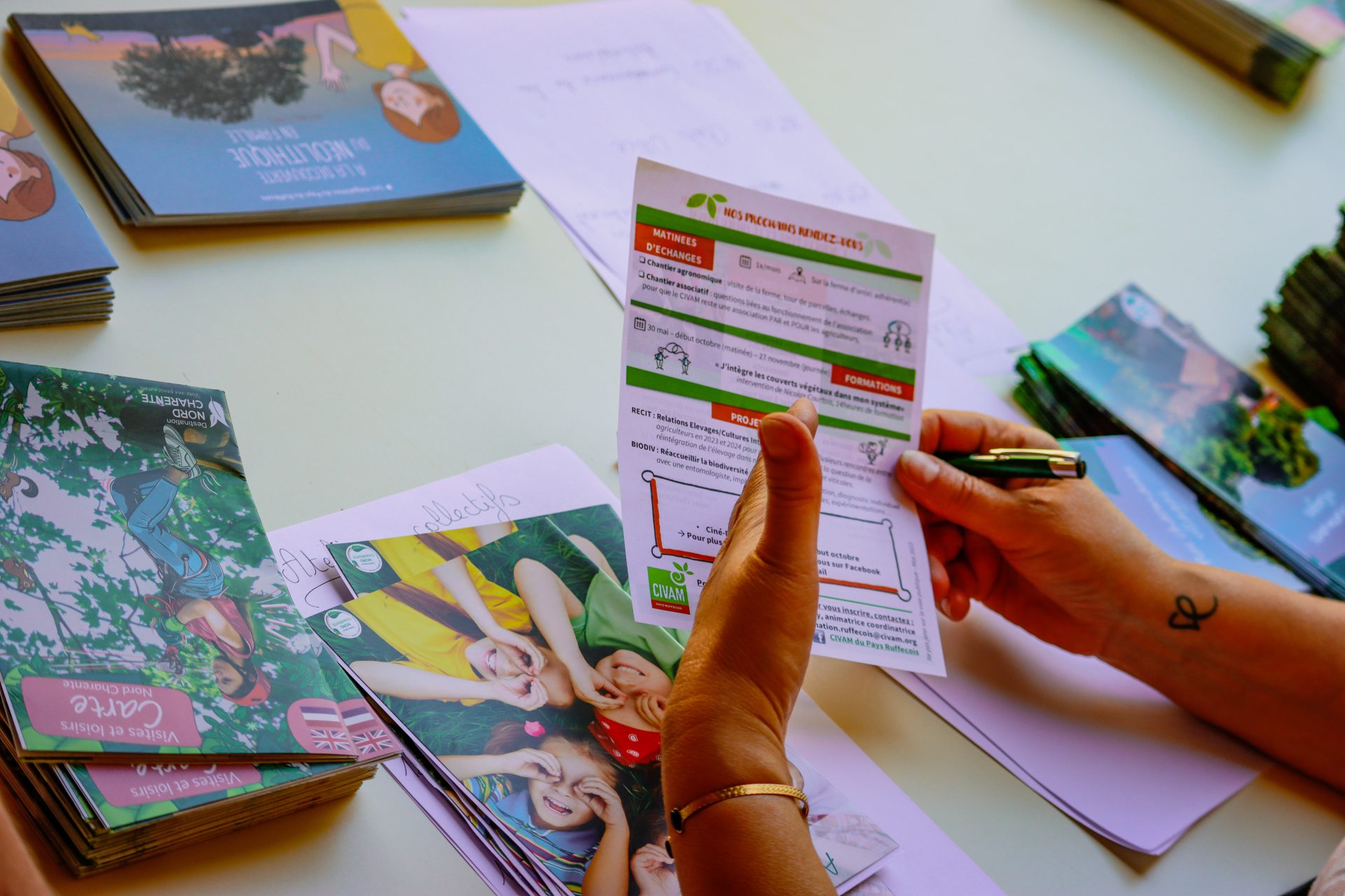 échange de documentation du nord charente