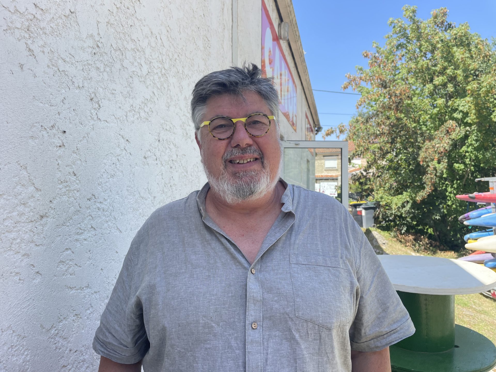 M. Louineau président du club canoe de Mansle