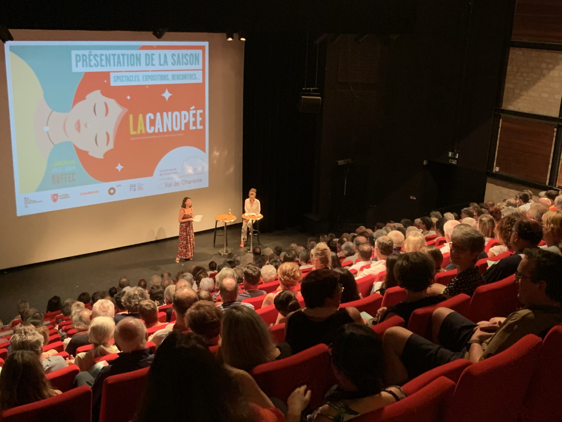 présentation de la saison culturel à la Canopée de Ruffec
